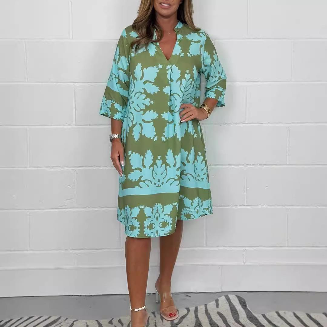 Women s Floral Print V-Neck A-Line Dress with Short Sleeves, Casual Summer Dress in Multiple Color Options S красный
Women s Floral Print V-Neck A-Line Dress with Short Sleeves, Casual Summer Dress in Multiple Color Options S красный