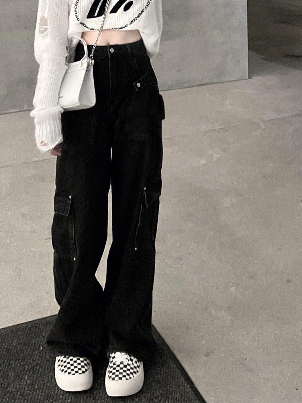 Женский ретро-комбинезон с высокой талией, черный – облегающие, свободные повседневные джинсы для весны и осени 3XL чёрный
Женский ретро-комбинезон с высокой талией, черный – облегающие, свободные повседневные джинсы для весны и осени 3XL чёрный