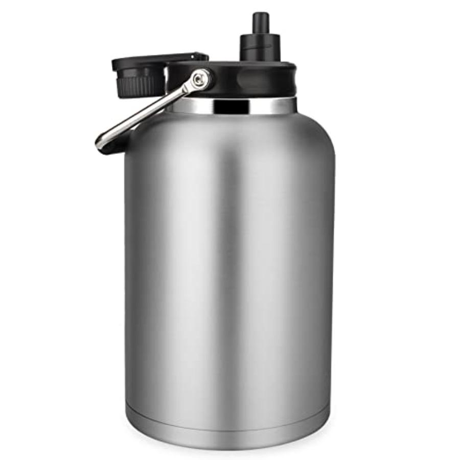 One Gallon Jug with Straw 128 oz Double Wall Vacuum Insulated Sports Water Bottle in Stainless Steel Keeps Cold up to 48 Hours United States
One Gallon Jug with Straw 128 oz Double Wall Vacuum Insulated Sports Water Bottle in Stainless Steel Keeps Cold up to 48 Hours United States