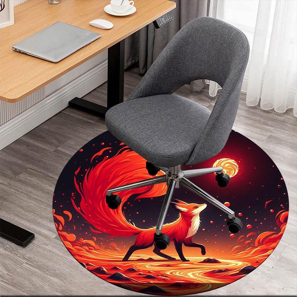 Fiery Fox on Lava Field Wall Art PrintRound Non-Slip chair mat chair carpet for office Rugs for Office Decor Gift For Valentine s Day Mother s Day Hal 80cm by 80cm
Fiery Fox on Lava Field Wall Art PrintRound Non-Slip chair mat chair carpet for office Rugs for Office Decor Gift For Valentine s Day Mother s Day Hal 80cm by 80cm