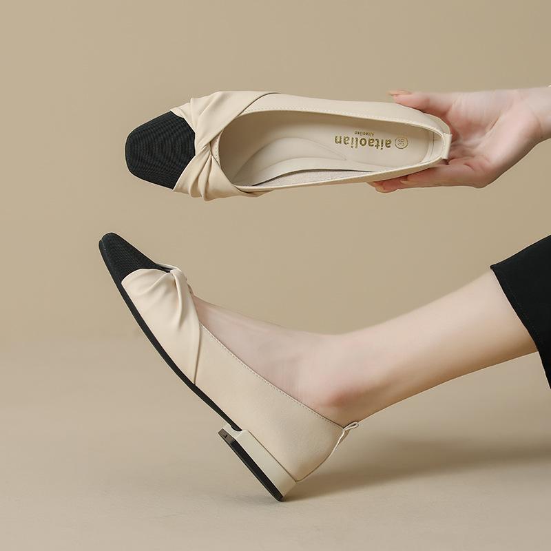 Flat-bottomed French Mary Jane single shoes fairy shoes new spring and summer color matching evening gentle low-heeled shoes 34
Flat-bottomed French Mary Jane single shoes fairy shoes new spring and summer color matching evening gentle low-heeled shoes 34