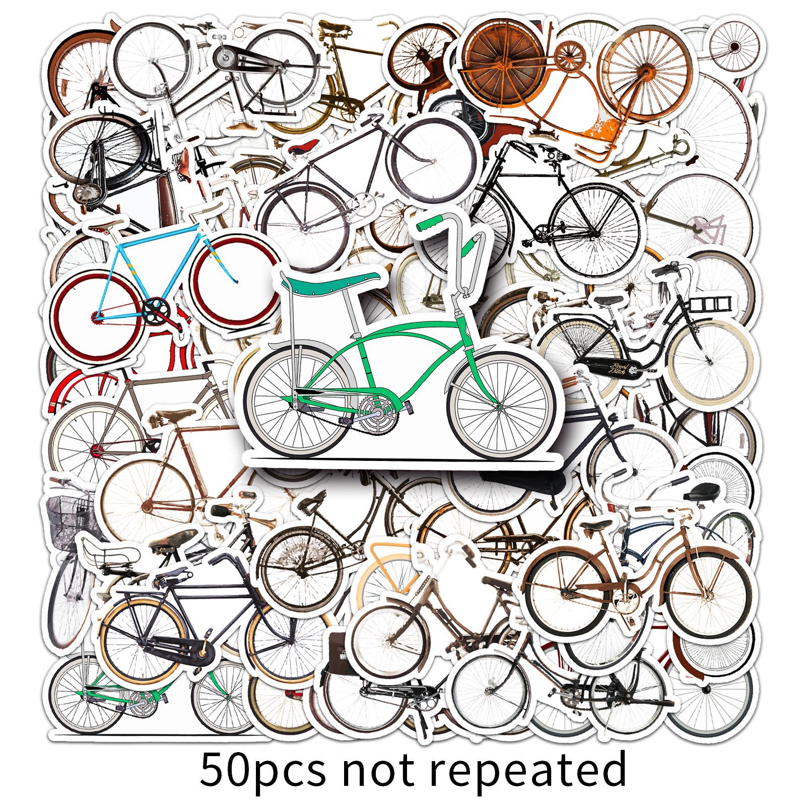 50pcs Retro Bicycle Stickers: Waterproof Decoration for Suitcases, Cups, Journals, and Phone Cases
50pcs Retro Bicycle Stickers: Waterproof Decoration for Suitcases, Cups, Journals, and Phone Cases