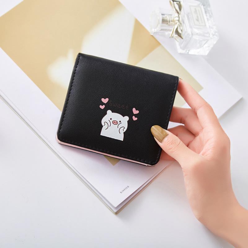 Cute Cartoon Pig Print Short Wallet for Women Leather Credit Card Bag Korean Version Girl s Purse Students Small Square Wallets чёрный
Cute Cartoon Pig Print Short Wallet for Women Leather Credit Card Bag Korean Version Girl s Purse Students Small Square Wallets чёрный