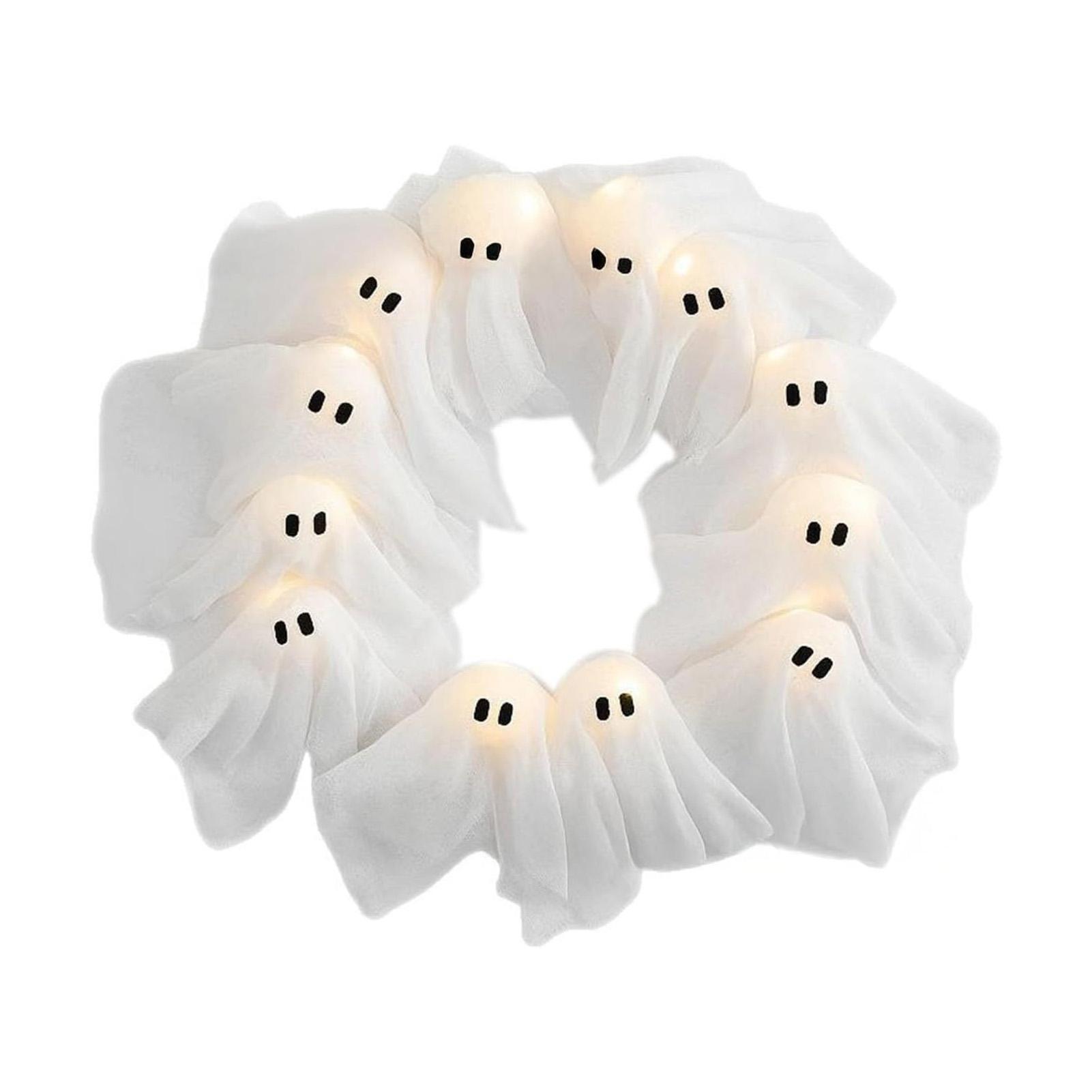 Spooky Halloween Wreath Ghosts Decoration Easy Placement Anywhere Battery-Powered Low Maintenance
Spooky Halloween Wreath Ghosts Decoration Easy Placement Anywhere Battery-Powered Low Maintenance