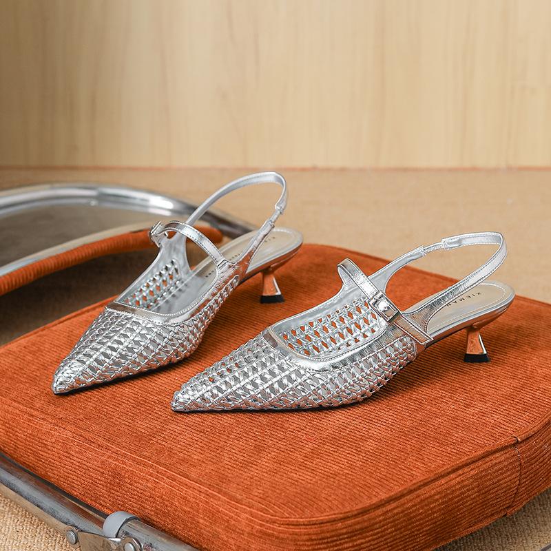 H fashion retro word with Mary Jane shoes breathable hollow woven high heel back thin heel pointed single shoes women 40 чорний
H fashion retro word with Mary Jane shoes breathable hollow woven high heel back thin heel pointed single shoes women 40 чорний