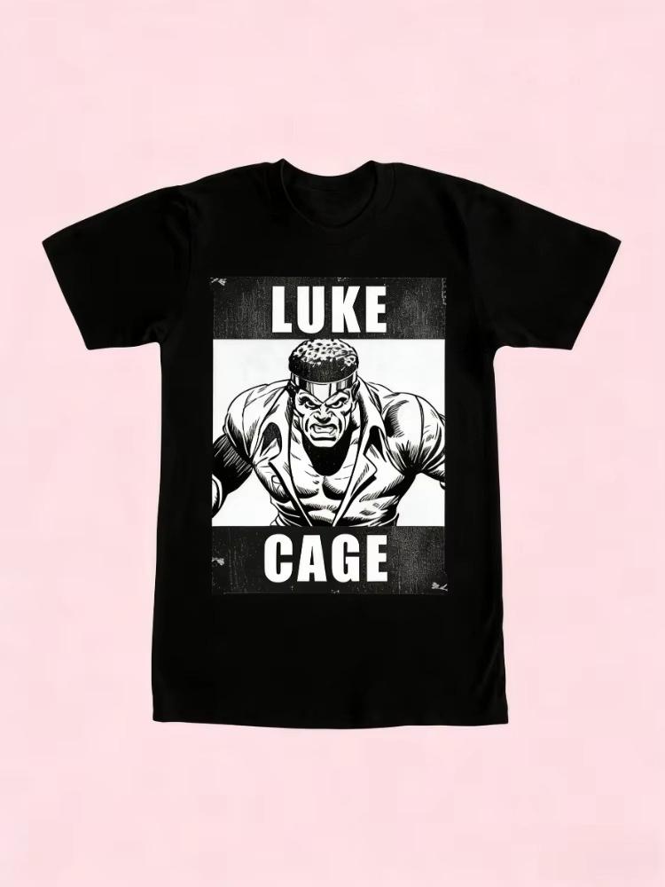 Marvels 2026 new Marvel hero rental Luke Cage comic cover print Unisexs and Womens shortsleeved casual Tshirt S
Marvels 2026 new Marvel hero rental Luke Cage comic cover print Unisexs and Womens shortsleeved casual Tshirt S