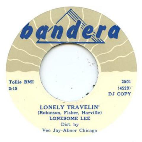 7inch Record LONESOME LEE - Lonely Travelin / Cry Over Me BANDERA2501 Bandera UK 1961 UK Blues
7inch Record LONESOME LEE - Lonely Travelin / Cry Over Me BANDERA2501 Bandera UK 1961 UK Blues