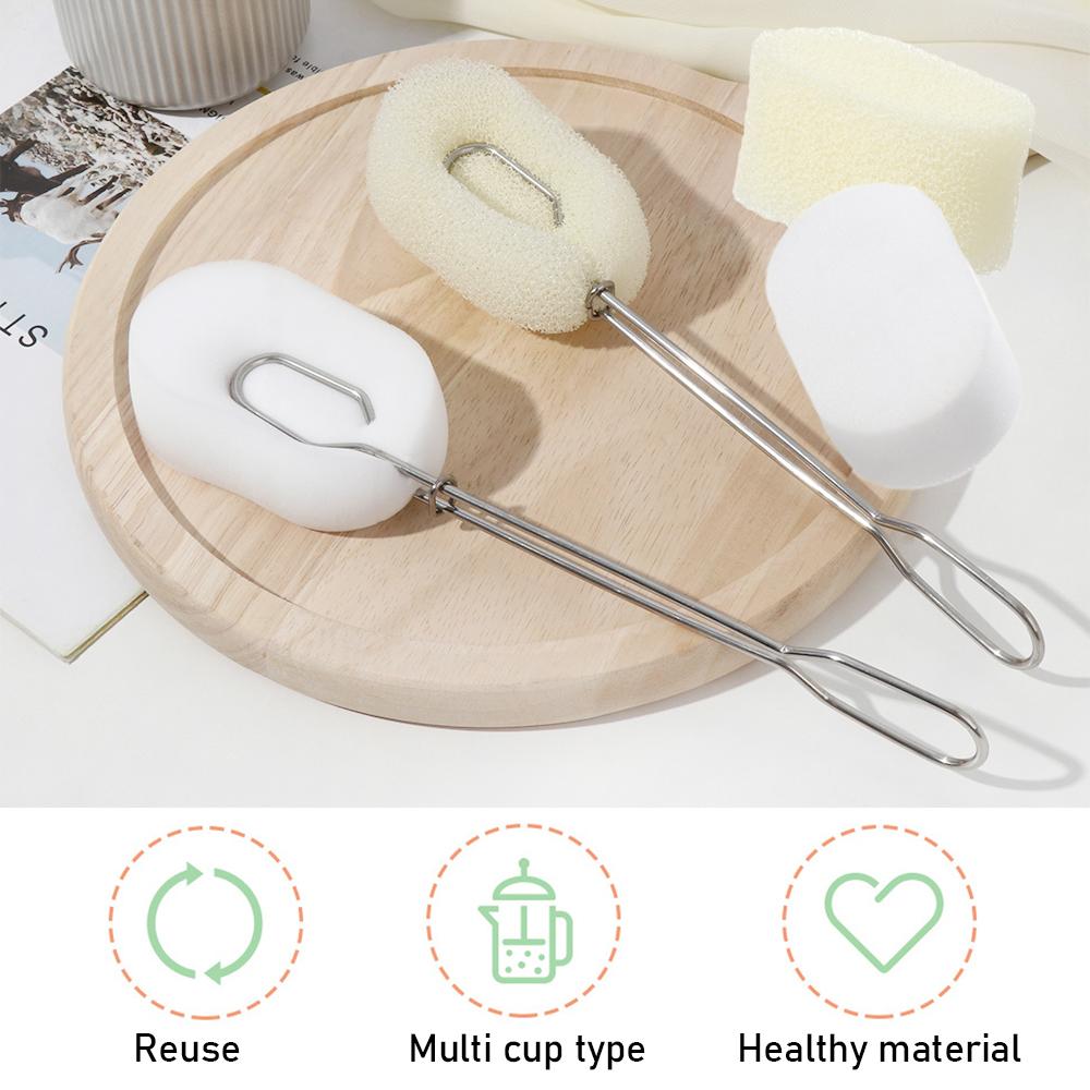Sponge Scrubbing Detachable Sponge Brush Bottle Cup Cleaning Glass Mug Clean Washing Tools A2
Sponge Scrubbing Detachable Sponge Brush Bottle Cup Cleaning Glass Mug Clean Washing Tools A2