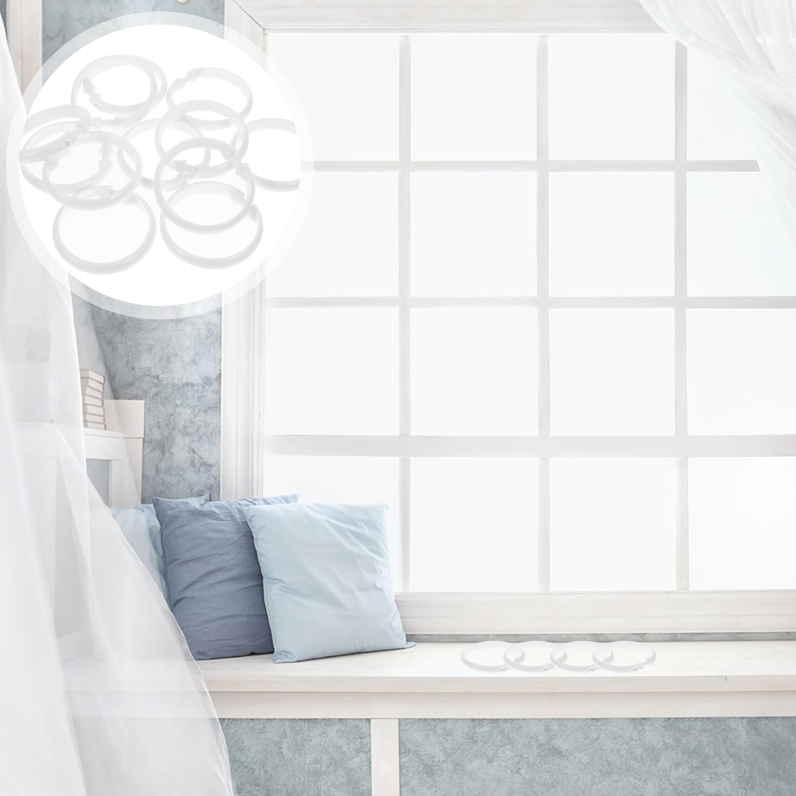 12 Pcs Window Curtains Bath Drape Rings Shower Loop Clip Scroll Wheel Hanger Hooks білий
12 Pcs Window Curtains Bath Drape Rings Shower Loop Clip Scroll Wheel Hanger Hooks білий