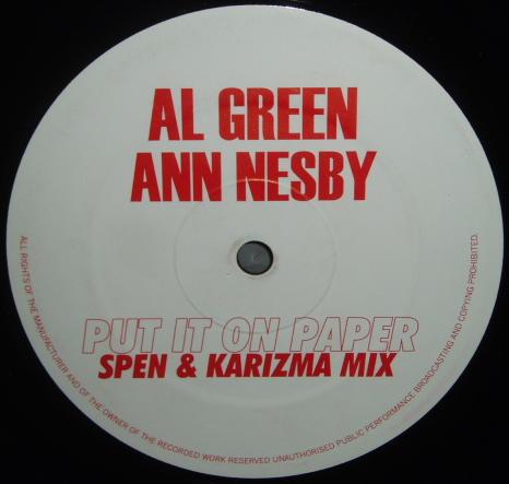 12inch Record ANN NESBY & AL GREEN - Put It On Paper PAPER001 Not On Label 2003 Dance & Electronica Used
12inch Record ANN NESBY & AL GREEN - Put It On Paper PAPER001 Not On Label 2003 Dance & Electronica Used