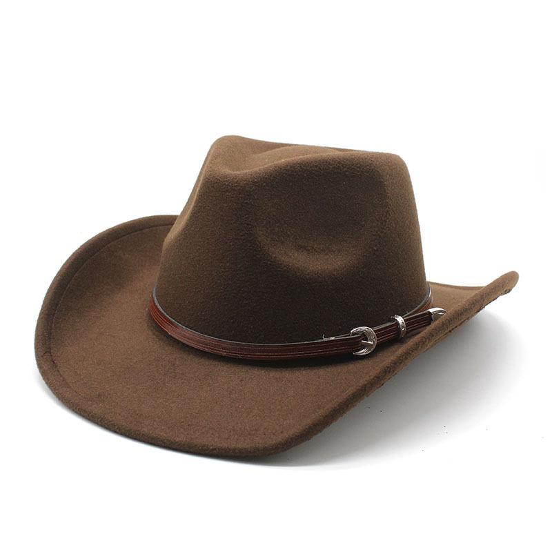 Vintage British Belt Woolen Hat Trendy Men S And Women S Western Cowboy Hat Big Edge Sunshade Top Hat M(56-58cm) темно-коричневого кольору
Vintage British Belt Woolen Hat Trendy Men S And Women S Western Cowboy Hat Big Edge Sunshade Top Hat M(56-58cm) темно-коричневого кольору