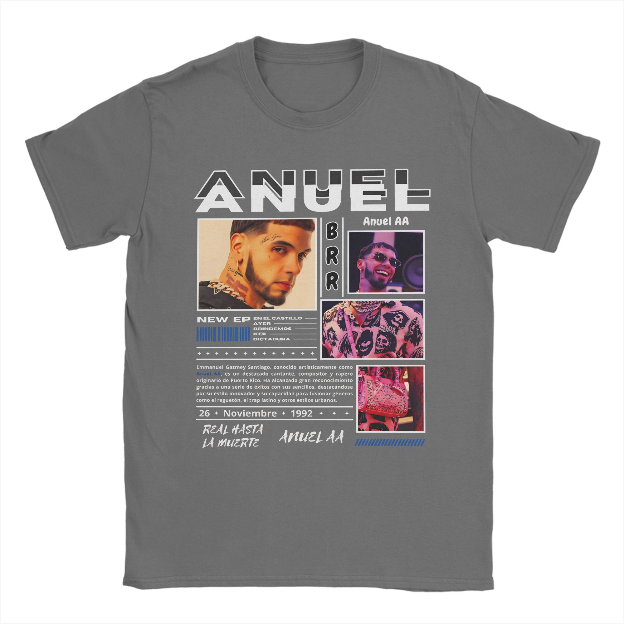 Men Women Anuel AA Real Hasta La Muerte 2025 T Shirt 100% Cotton Graphic Printed Tee Shirts Top Clothing 4XL
Men Women Anuel AA Real Hasta La Muerte 2025 T Shirt 100% Cotton Graphic Printed Tee Shirts Top Clothing 4XL