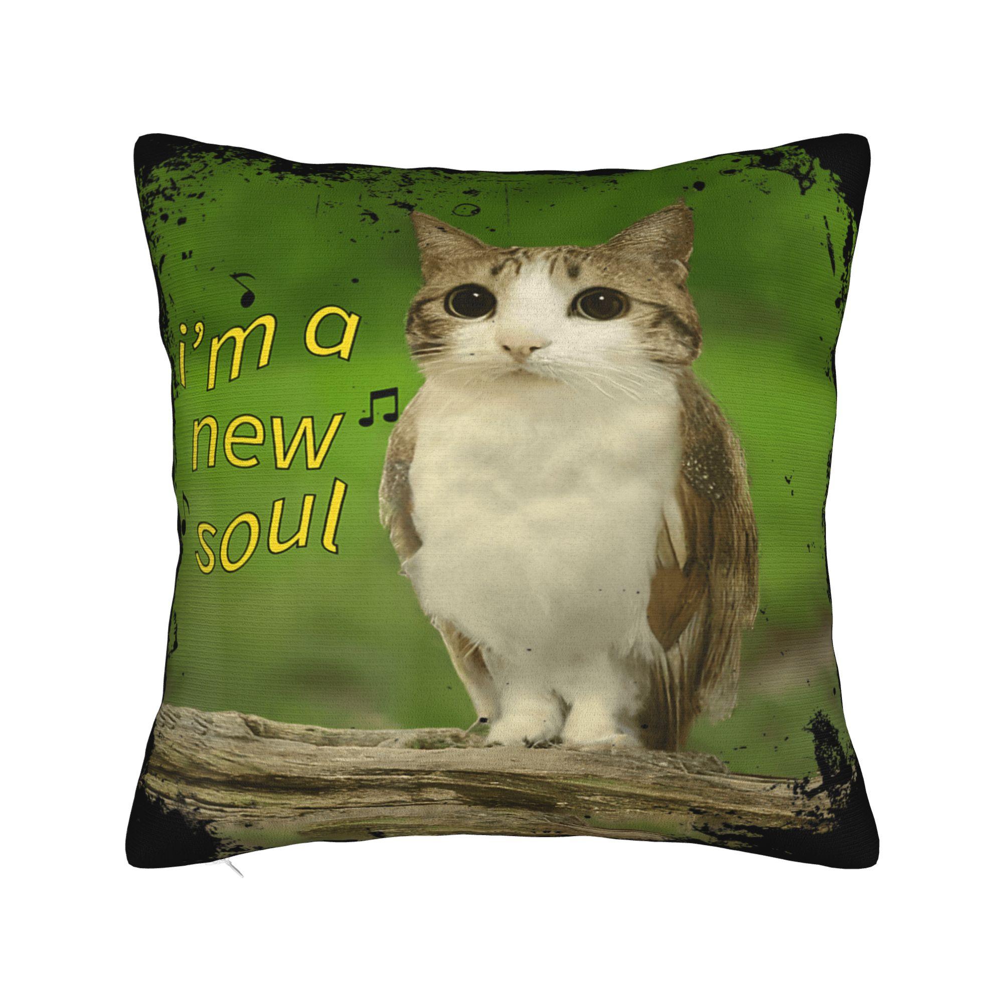 Pillow Cover Meowl Brainrot Funny Meme Cat Owl Funny Cursed Retro Trendy Pillow Case For Chair Sofa Home Decor Pillowcases 30x30CM(12x12in)
Pillow Cover Meowl Brainrot Funny Meme Cat Owl Funny Cursed Retro Trendy Pillow Case For Chair Sofa Home Decor Pillowcases 30x30CM(12x12in)