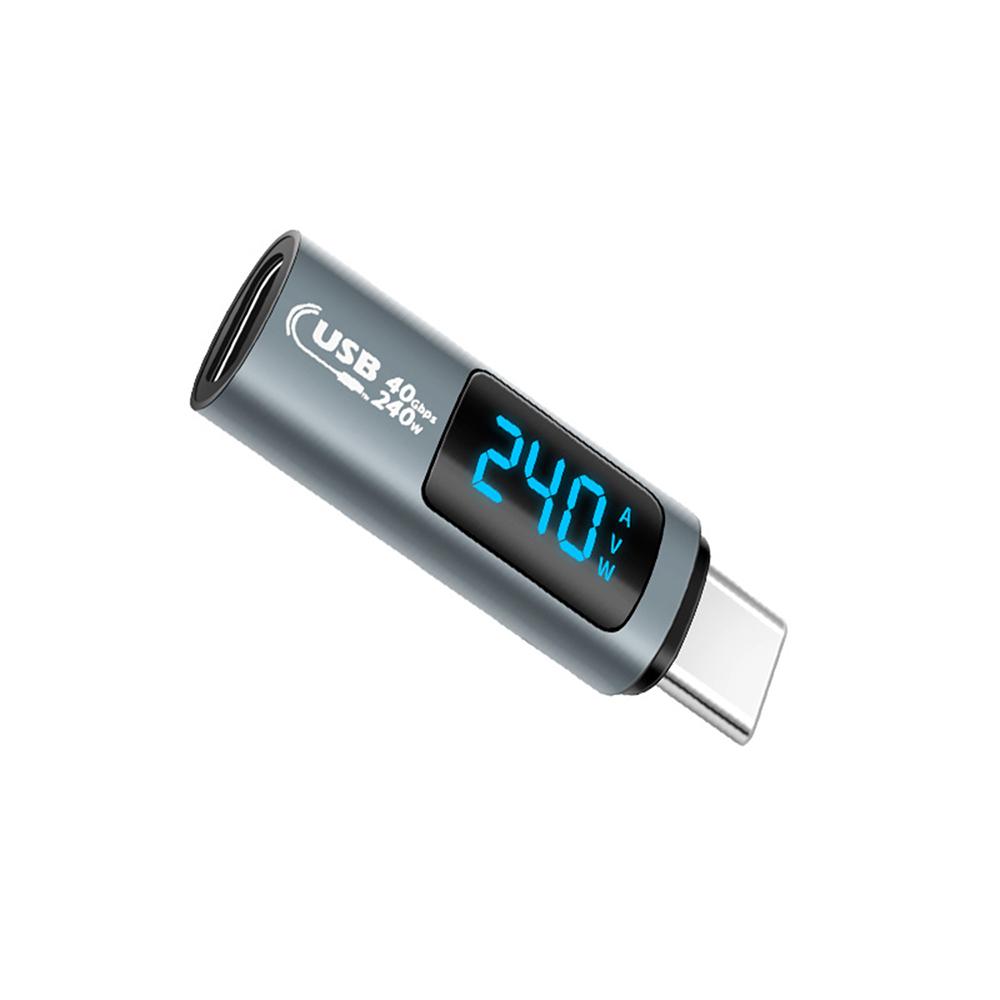 LCD Digital DC 0-36V USB4.0 Current Voltage Power Tester TYPE C Male To Type-C Female PD 240W USB4.0 40Gbps Data Adapter
LCD Digital DC 0-36V USB4.0 Current Voltage Power Tester TYPE C Male To Type-C Female PD 240W USB4.0 40Gbps Data Adapter