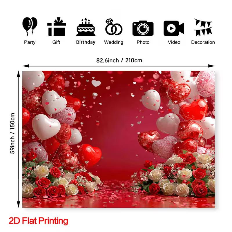 2D Flat Red Glitter Heart Backdrop for Aesthetic Romantic Parties 47.2x31.5inch/120*80cm
2D Flat Red Glitter Heart Backdrop for Aesthetic Romantic Parties 47.2x31.5inch/120*80cm