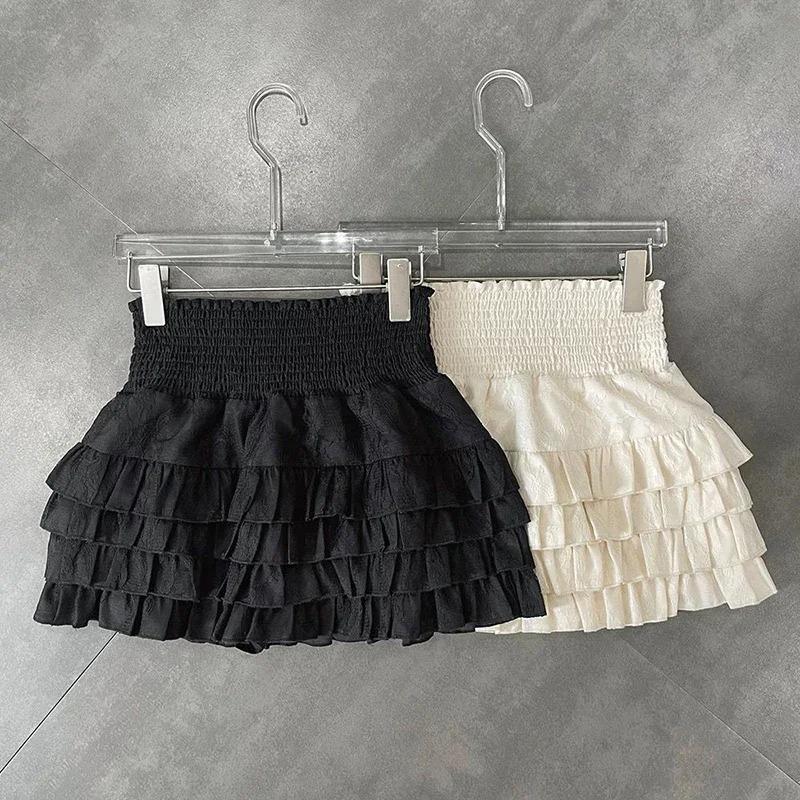 Streetwear Ruffles Mini Skirts Women Sweet Kawaii High Waist Lace A Line Skirt Summer Korean Fashion Black Ball Gown Skirts One Size
Streetwear Ruffles Mini Skirts Women Sweet Kawaii High Waist Lace A Line Skirt Summer Korean Fashion Black Ball Gown Skirts One Size