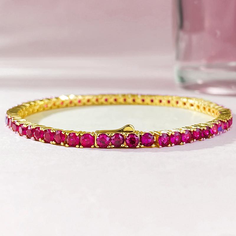 Hui Zhi Yi 2024 Women s Classic OL Bracelet: 925 Silver with Pigeon Blood Red Diamonds 17cm
Hui Zhi Yi 2024 Women s Classic OL Bracelet: 925 Silver with Pigeon Blood Red Diamonds 17cm