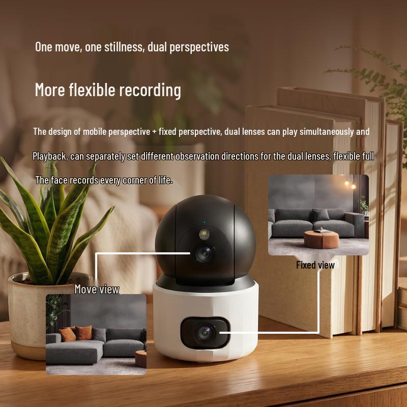 UNV Y96S-Y Dual-Lens 6MP AI PTZ Home Security Camera CN plug (adapter included) 360-degree PTZ Two-Way Audio
UNV Y96S-Y Dual-Lens 6MP AI PTZ Home Security Camera CN plug (adapter included) 360-degree PTZ Two-Way Audio