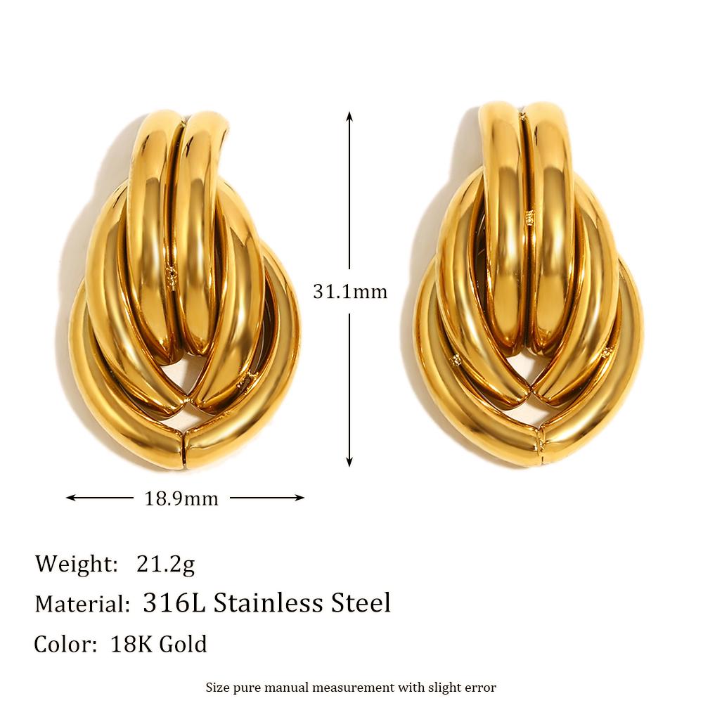MamacitaSlay New Design 18K Gold Plated Stainless Steel Geometric Earrings Waterproof Jewelry Women s Charm Statement Earrings золотой
MamacitaSlay New Design 18K Gold Plated Stainless Steel Geometric Earrings Waterproof Jewelry Women s Charm Statement Earrings золотой