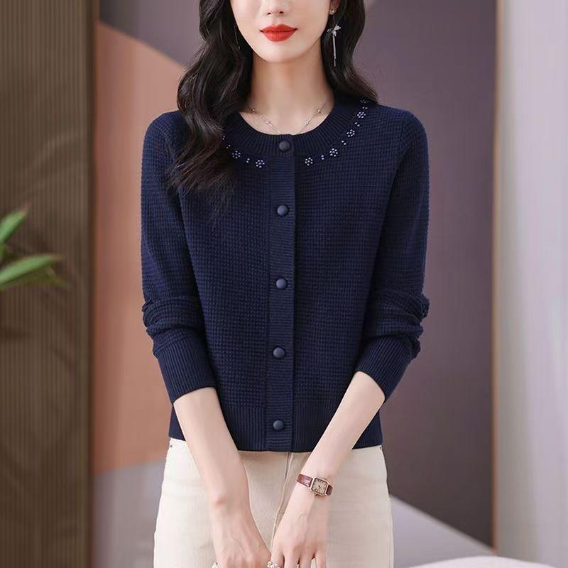 New Style Knitted Bottoming Sweater for Women Loose Lazy Round Neck Fashionable Versatile L темно-синього кольору
New Style Knitted Bottoming Sweater for Women Loose Lazy Round Neck Fashionable Versatile L темно-синього кольору