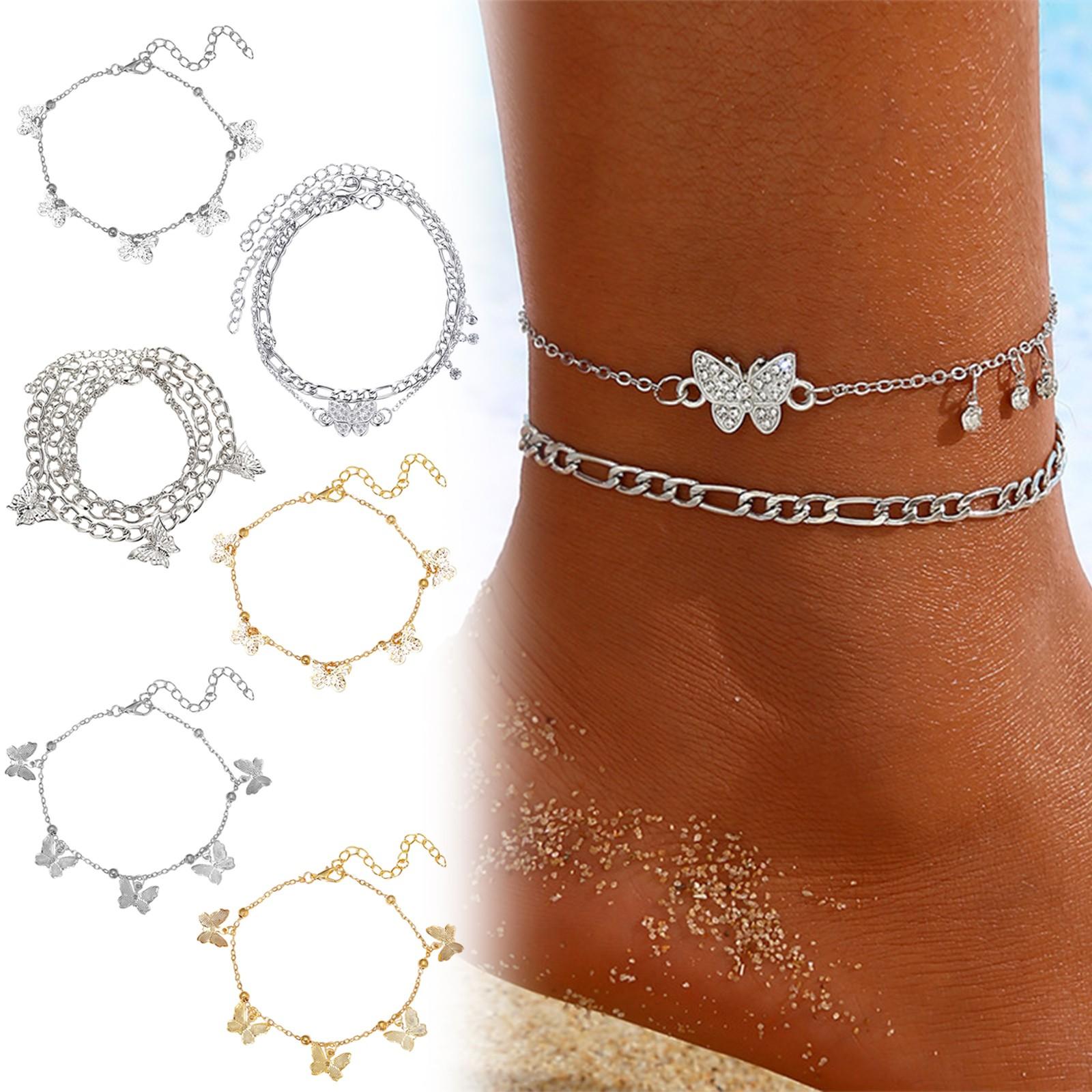 Женские ножные браслеты, ювелирные изделия, цепочка на лодыжки-бабочки, летний подарок, пляжное украшение
Женские ножные браслеты, ювелирные изделия, цепочка на лодыжки-бабочки, летний подарок, пляжное украшение