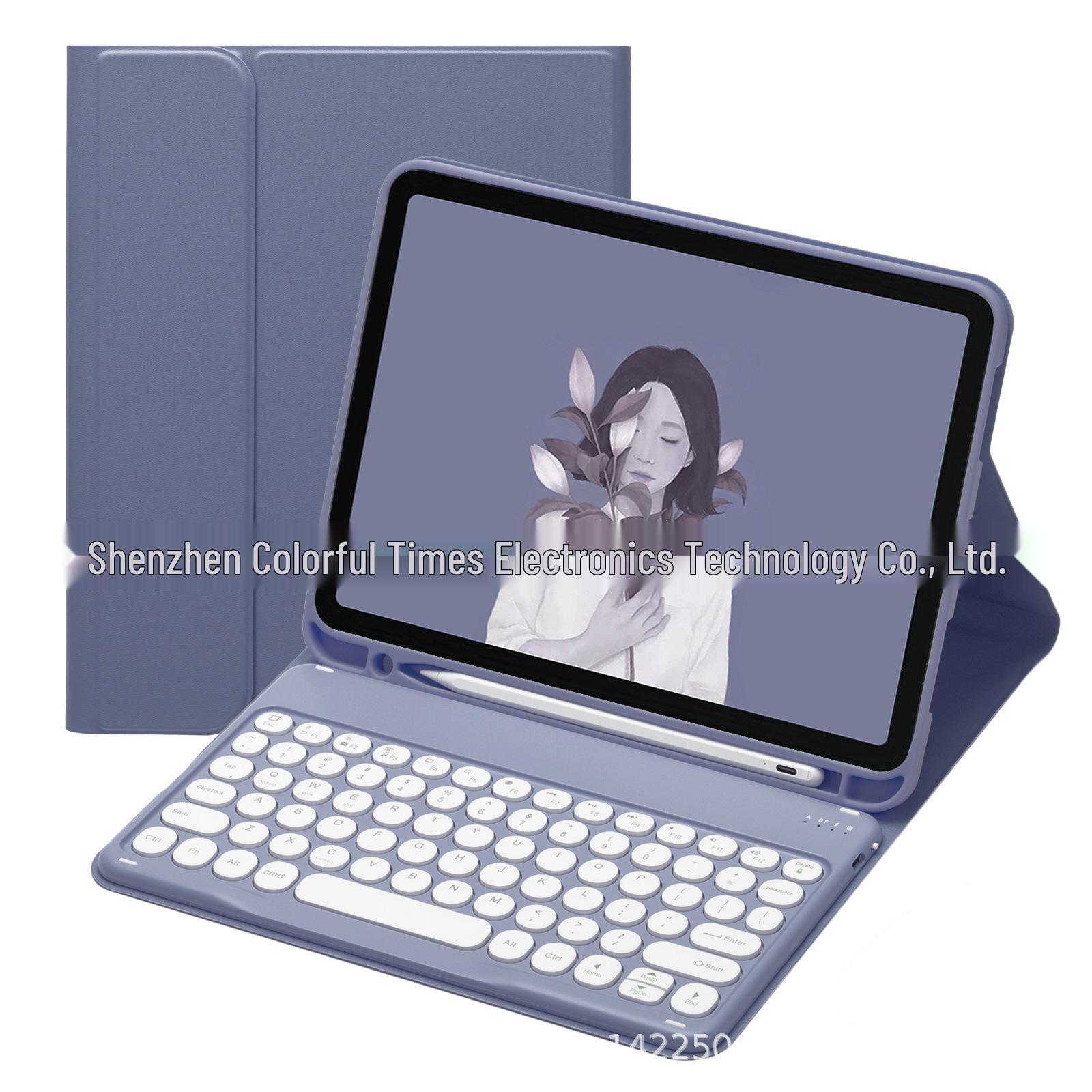 iPad Round Key Bluetooth Keyboard Leather Case with Pen Slot for Air/Pro/A16 iPad Mini 1/2/3/4/5
iPad Round Key Bluetooth Keyboard Leather Case with Pen Slot for Air/Pro/A16 iPad Mini 1/2/3/4/5