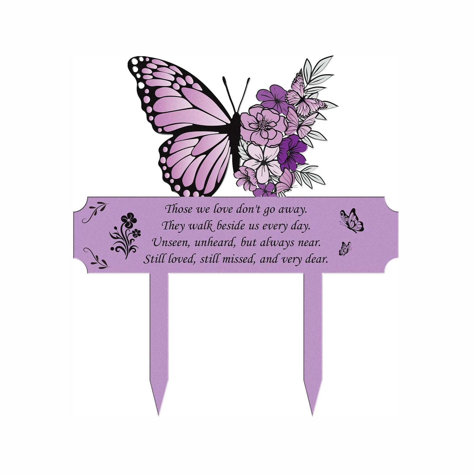 Butterfly Metal Memorial Garden Stake with Inspirational Quote Outdoor Decorative Plaque for Yard and Garden Remembrance One Size
Butterfly Metal Memorial Garden Stake with Inspirational Quote Outdoor Decorative Plaque for Yard and Garden Remembrance One Size