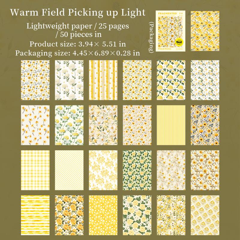 50 Sheets Vintage Floral patter Materials Paper DIY Scrapbooking Decor Craft Paper Collage Junk Journal Aesthetics Stationery
50 Sheets Vintage Floral patter Materials Paper DIY Scrapbooking Decor Craft Paper Collage Junk Journal Aesthetics Stationery