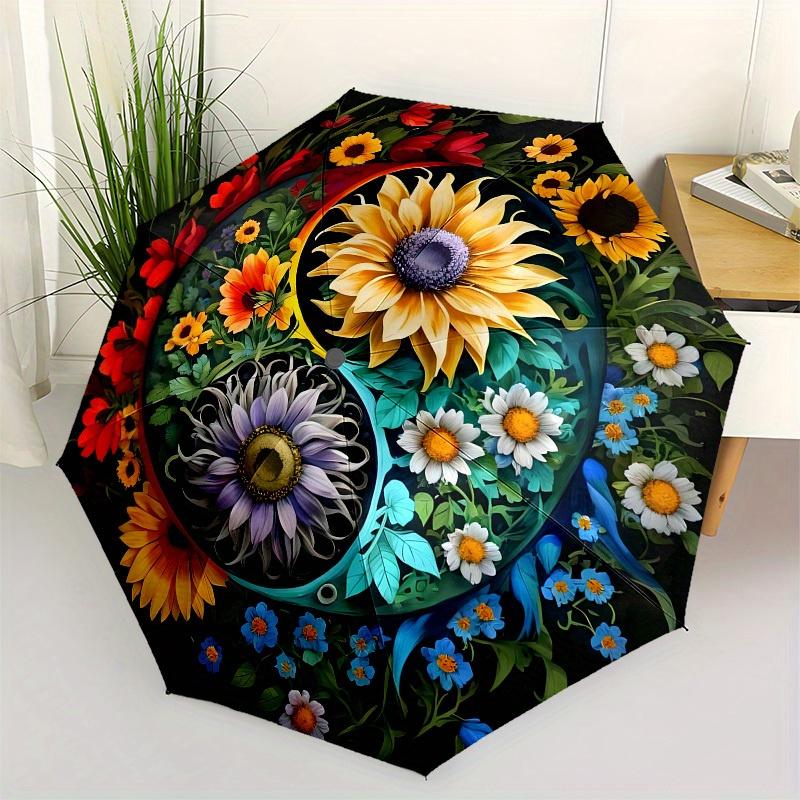 1pc Floral Yin-Yang Harmony Umbrella with Plastic Handle,Suitable for All Seasons Home Travel Outdoor UmbrellaB1653
1pc Floral Yin-Yang Harmony Umbrella with Plastic Handle,Suitable for All Seasons Home Travel Outdoor UmbrellaB1653