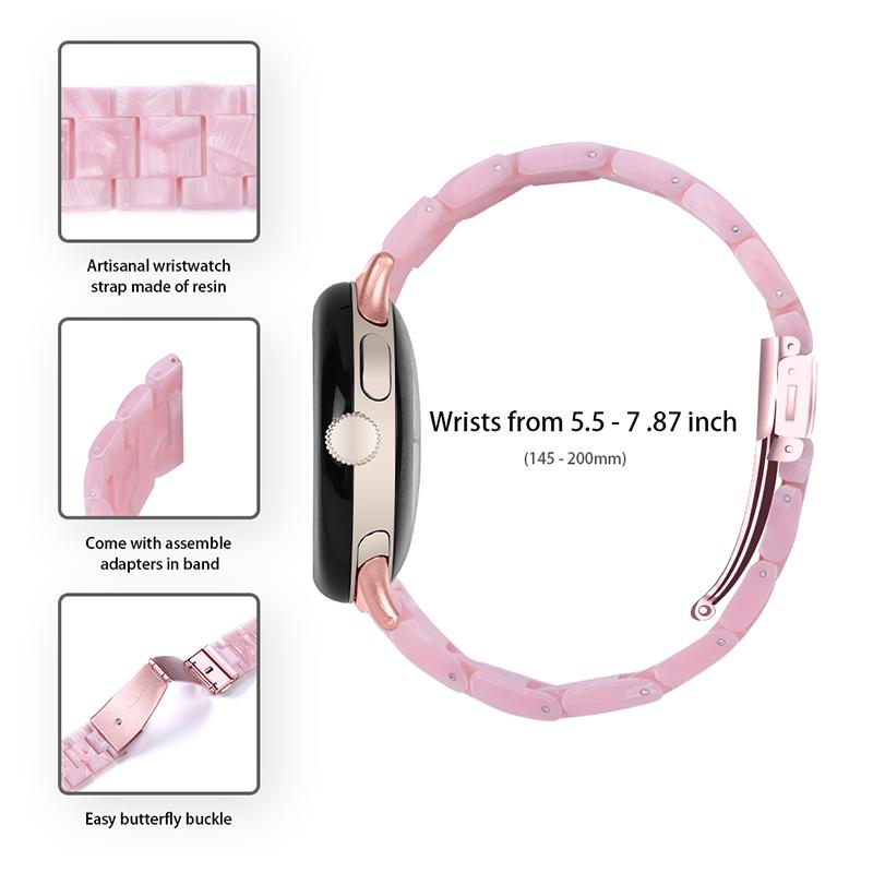 For Google Pixel Watch 3 41mm/Watch 2/Pixel Watch Quick Release Resin Watch Band Replacement Polished 20mm Watch Strap Pink
For Google Pixel Watch 3 41mm/Watch 2/Pixel Watch Quick Release Resin Watch Band Replacement Polished 20mm Watch Strap Pink