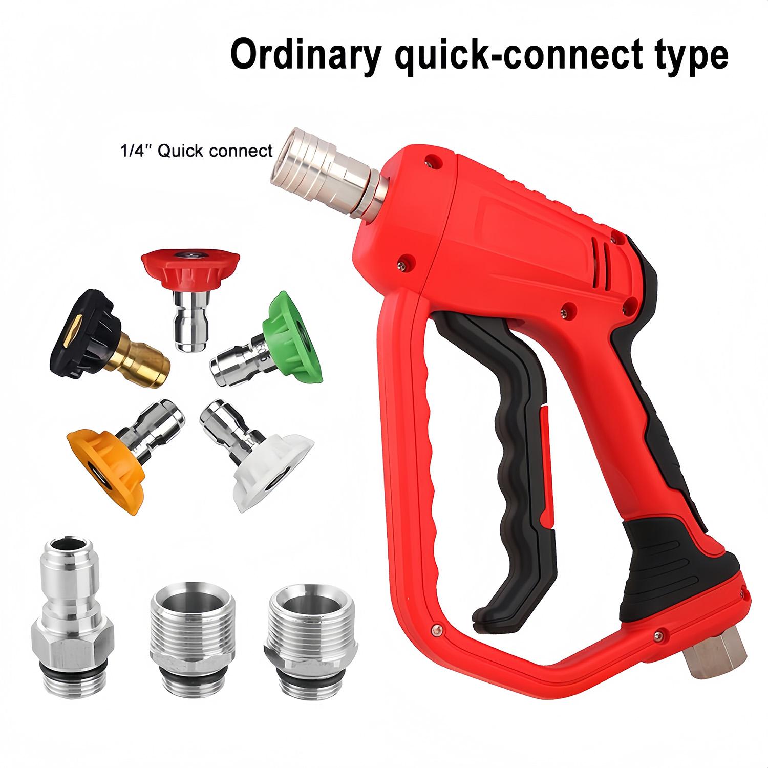 Short Pressure Washer Gun 3/8 & M22-14/15mm Universal Quick Connector for High Pressure Hose
Short Pressure Washer Gun 3/8 & M22-14/15mm Universal Quick Connector for High Pressure Hose
