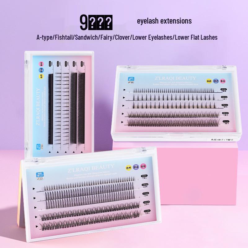 Five-Row Mixed Natural False Eyelashes: Fishtail + A-Type Individual Fairy Lashes for Self-Application Standard
Five-Row Mixed Natural False Eyelashes: Fishtail + A-Type Individual Fairy Lashes for Self-Application Standard