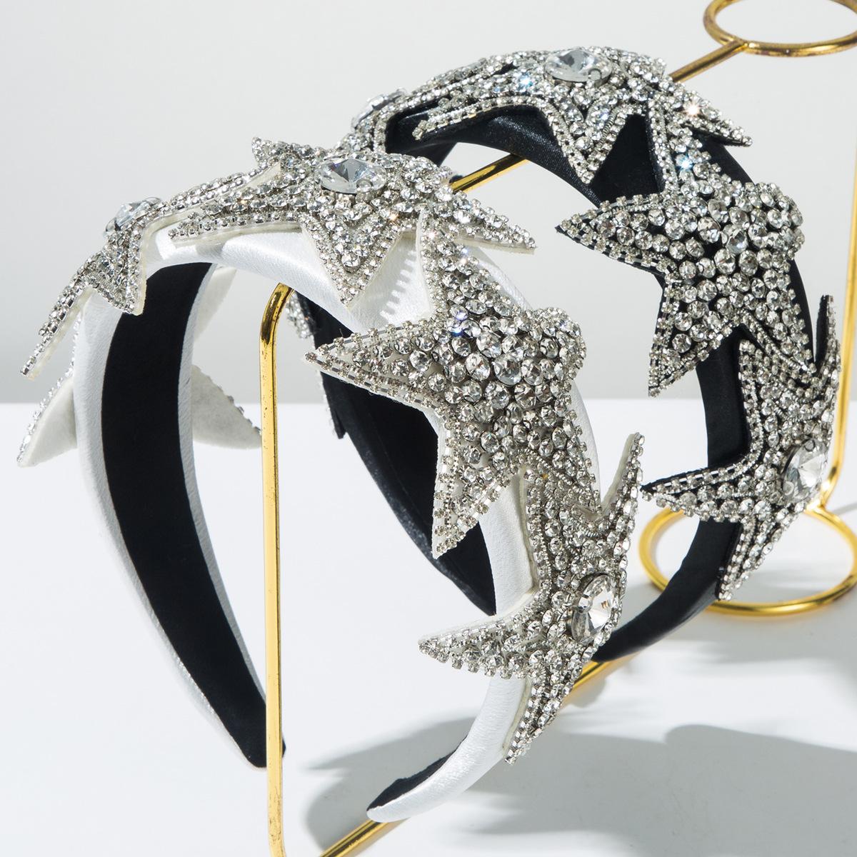 Fashionable Baroque Headband Heavy Industry Pentagram Full Diamond Shining Headband Light Luxury Gorgeous Banquet High end Hair Accessories белый
Fashionable Baroque Headband Heavy Industry Pentagram Full Diamond Shining Headband Light Luxury Gorgeous Banquet High end Hair Accessories белый