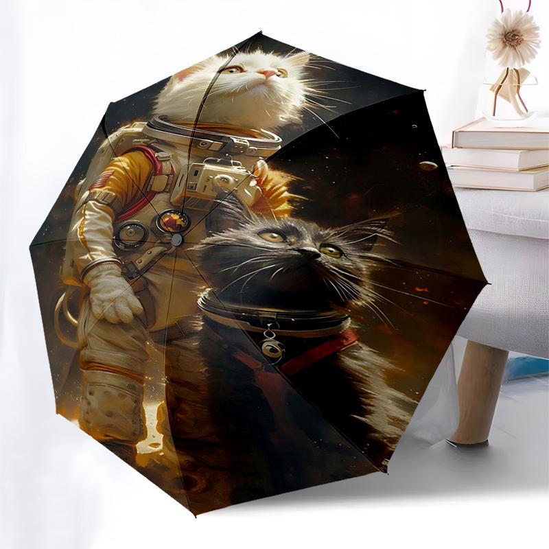 1pc Space Explorer Cat: Automatic Opening/Closing Umbrella with American Flag Design, Portable Folding Design, 8-Bone Iron Frame, Outdoor, Perfect Gif
1pc Space Explorer Cat: Automatic Opening/Closing Umbrella with American Flag Design, Portable Folding Design, 8-Bone Iron Frame, Outdoor, Perfect Gif