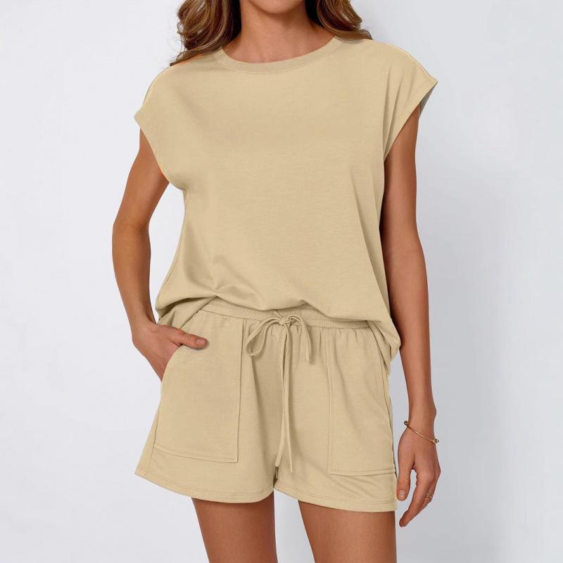 Women s Spring-Summer Loose Two-Piece Set with Round Neck, Short Sleeves (2026) Small
Women s Spring-Summer Loose Two-Piece Set with Round Neck, Short Sleeves (2026) Small