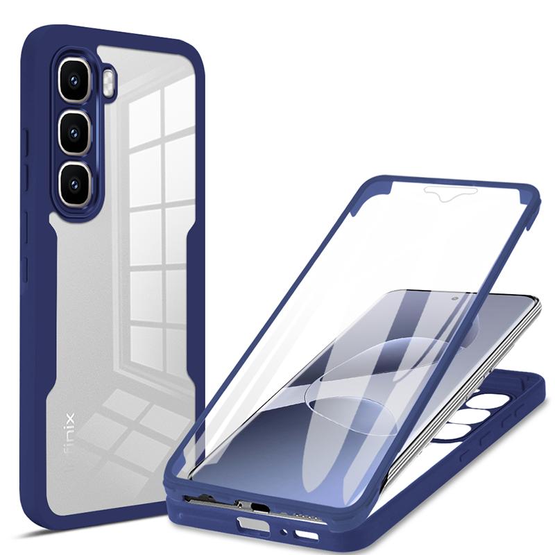 Противоударный прозрачный чехол для телефона с двухсторонней защитой 360° для Infinix Hot 60 / Hot 60 Pro / Hot 60 Plus / Hot 60i с полной защитой экрана и объектива Infinix Hot 60 синий
Противоударный прозрачный чехол для телефона с двухсторонней защитой 360° для Infinix Hot 60 / Hot 60 Pro / Hot 60 Plus / Hot 60i с полной защитой экрана и объектива Infinix Hot 60 синий