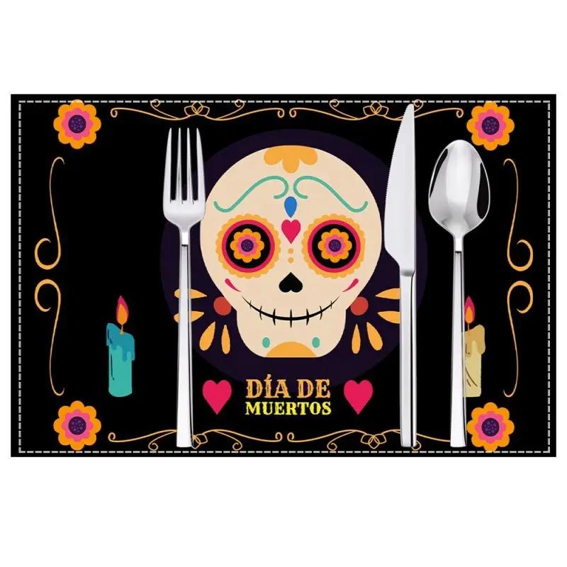 1PC Mexican Day of The Dead Placemat Linen Dining Table Mats Coaster Bowl Coffee Cup Pad Mat Home Kitchen Decoration 1PC 30x45CM
1PC Mexican Day of The Dead Placemat Linen Dining Table Mats Coaster Bowl Coffee Cup Pad Mat Home Kitchen Decoration 1PC 30x45CM