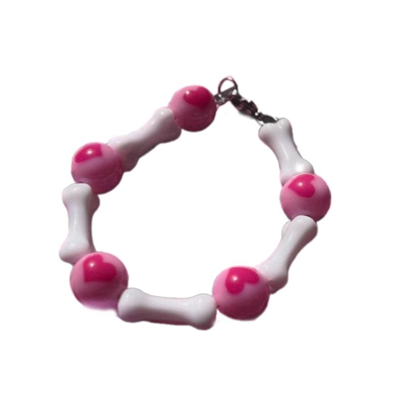 Heart Bead and Bone Bracelet Comfortable Wear Handchain Adjustable Length Wristchain Accessory for Fashionable Women 1
Heart Bead and Bone Bracelet Comfortable Wear Handchain Adjustable Length Wristchain Accessory for Fashionable Women 1