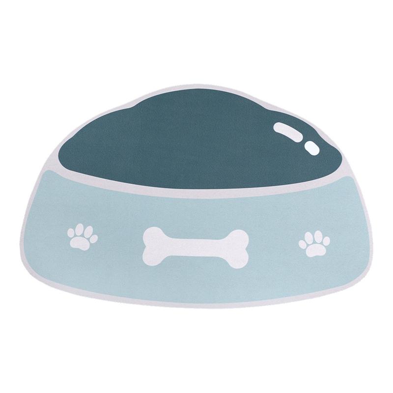 Коврик для кормления домашних животных Коврики для мисок для собак Мультяшный коврик для кормления собак в виде косточки из лапы Нескользящий впитывающий коврик для миски для домашних животных Диатомовая грязь Коврик для домашних животных Магазин для живо