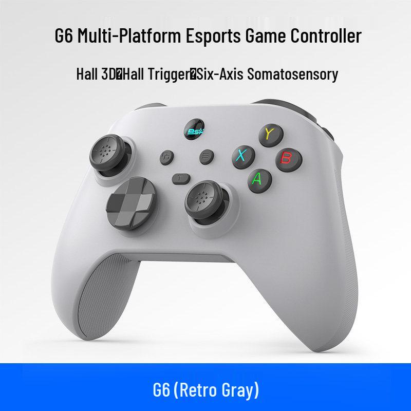G6 Multi-Platform Wireless Bluetooth Game Controller (PC, Switch, Mobile) Three-Mode with Hall Effect
G6 Multi-Platform Wireless Bluetooth Game Controller (PC, Switch, Mobile) Three-Mode with Hall Effect