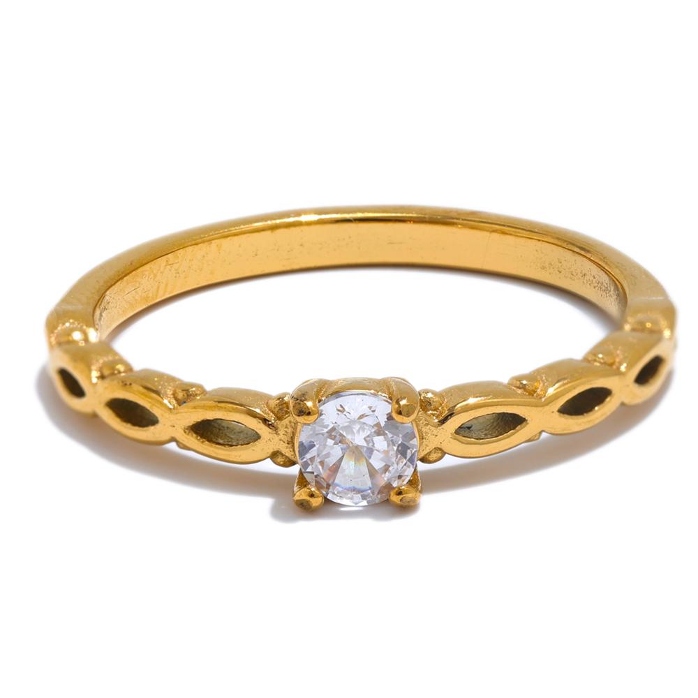 Yhpup High Quality Stainless Steel Bling Cubic Zirconia Metal Casting Golden Thin Ring Temperament Trendy Jewelry Accessories 6
Yhpup High Quality Stainless Steel Bling Cubic Zirconia Metal Casting Golden Thin Ring Temperament Trendy Jewelry Accessories 6