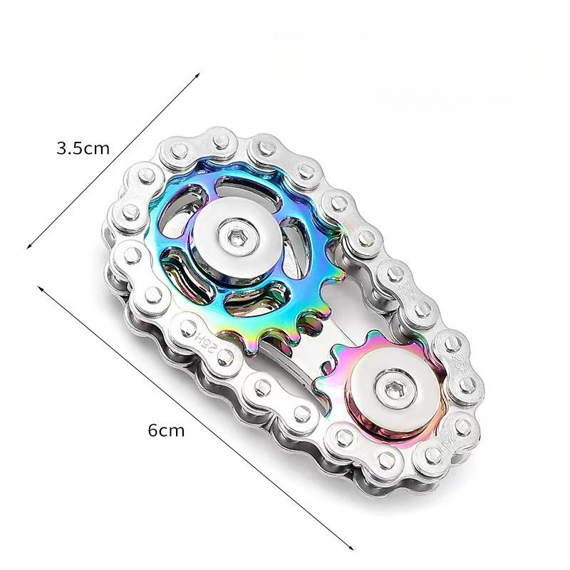 Gear Chain Fidgeting Roller Fidgeting Spinner Edc Metal Alloy Relieve Stress Ease Plaything Hand Rotating Antistresse Decompression Adults
Gear Chain Fidgeting Roller Fidgeting Spinner Edc Metal Alloy Relieve Stress Ease Plaything Hand Rotating Antistresse Decompression Adults