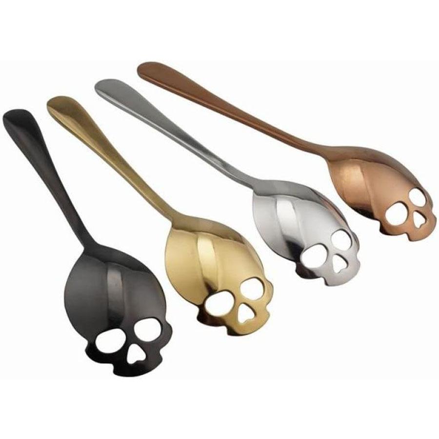Skull Stainless Steel Spoon Gothic Halloween Dinnerware Metal Cutlery for Parties Kitchen Unique Gift Idea Coffee JXB
Skull Stainless Steel Spoon Gothic Halloween Dinnerware Metal Cutlery for Parties Kitchen Unique Gift Idea Coffee JXB