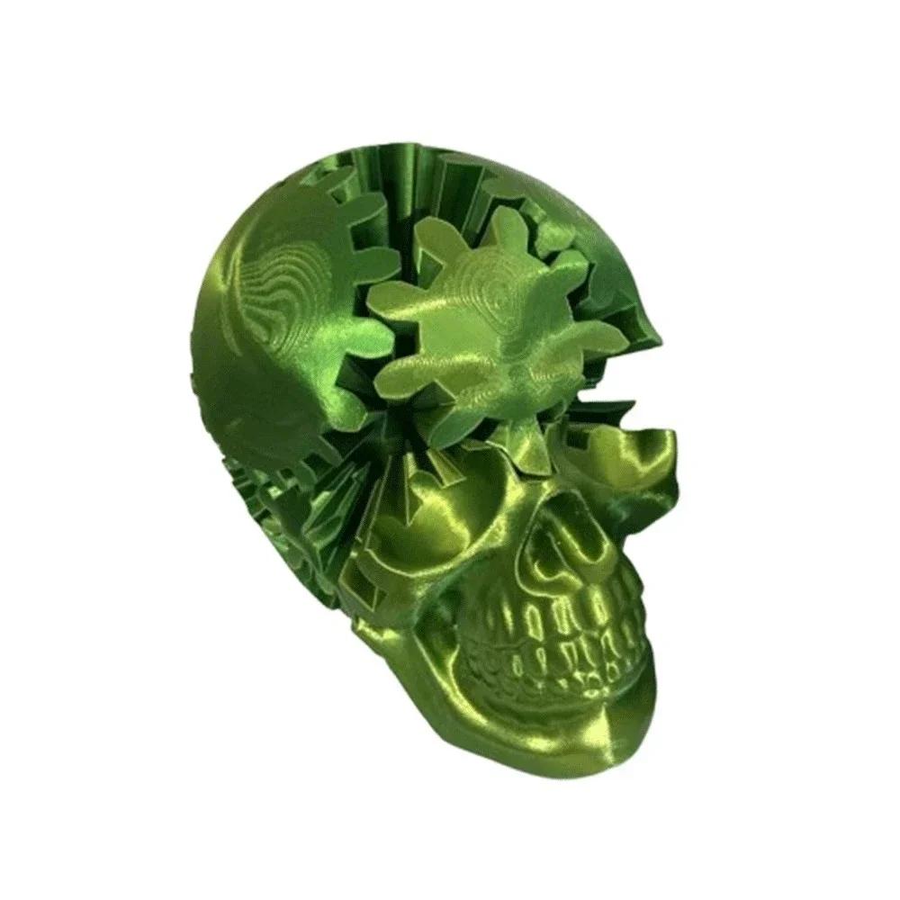 3D Printed Gearhead Skull Stress And Anxiety Relief Toys Creative Movable Ornaments Desktop Decor For Gifts зелений
3D Printed Gearhead Skull Stress And Anxiety Relief Toys Creative Movable Ornaments Desktop Decor For Gifts зелений