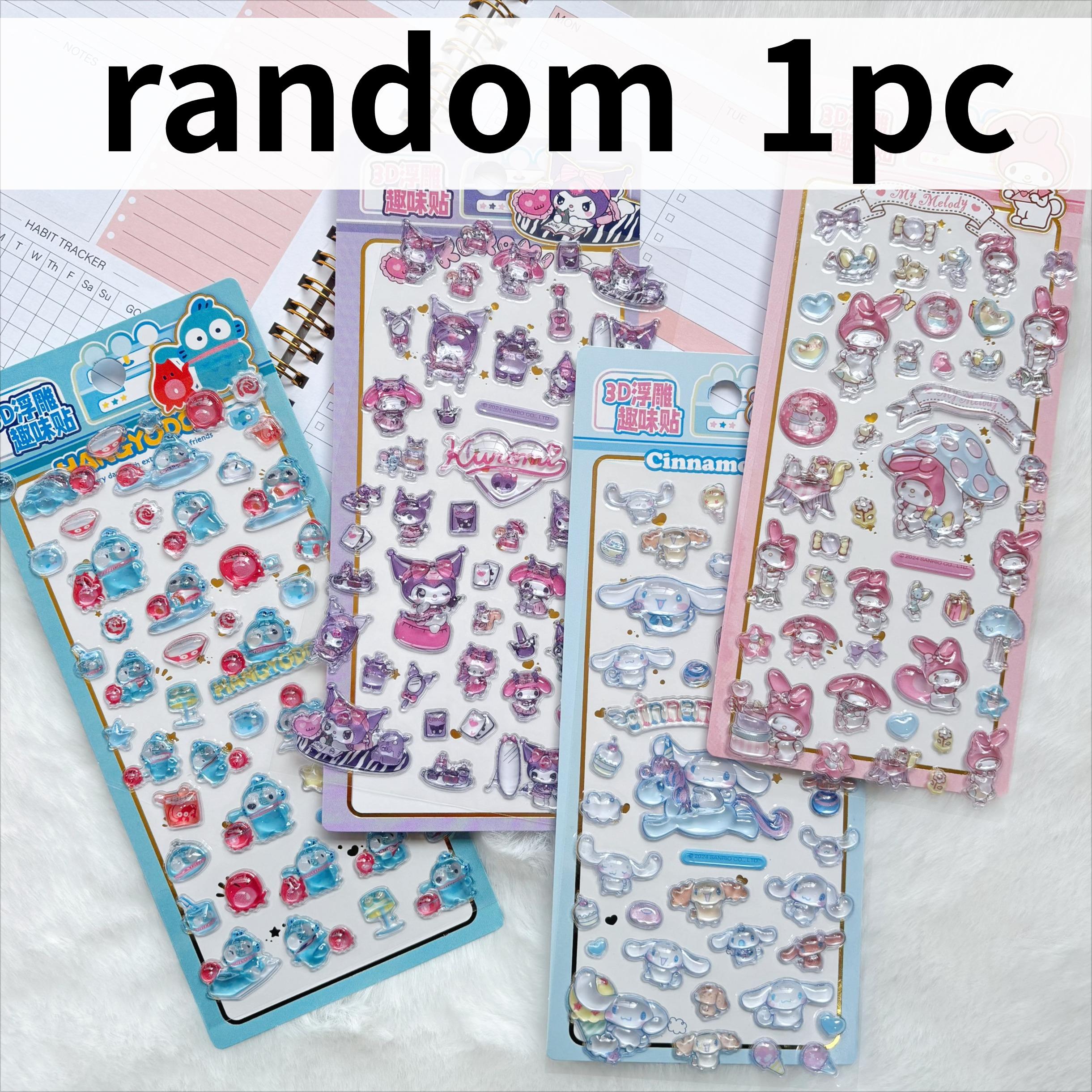 4pcs Sanrio 3D Relief Stickers - Adorable Kuromi My Melody Decals Water Resistant designed for Laptop Phone Fridge Scrapbook DIY Decor
4pcs Sanrio 3D Relief Stickers - Adorable Kuromi My Melody Decals Water Resistant designed for Laptop Phone Fridge Scrapbook DIY Decor