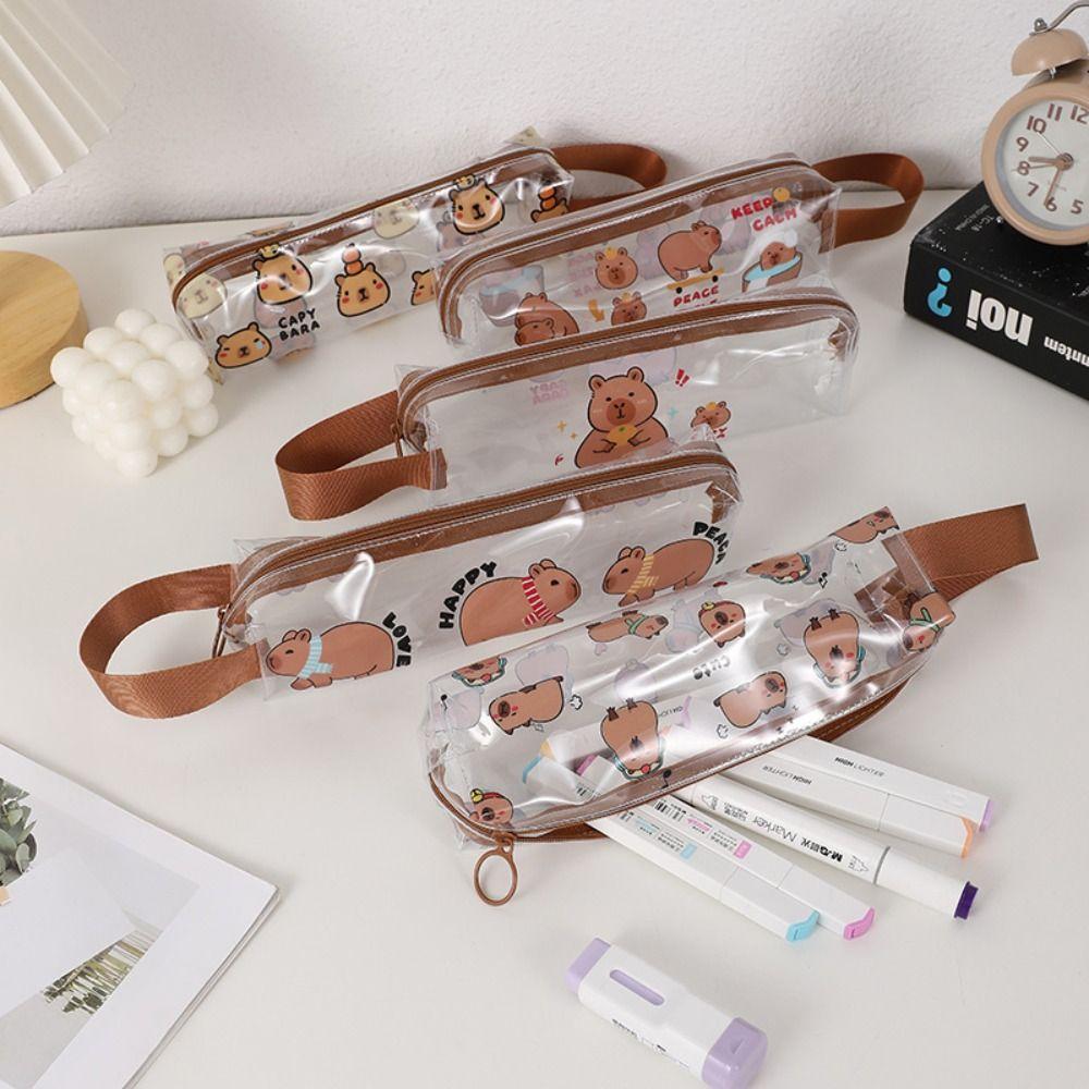 Kawaii Stationery Bag Cute Design Pen Storage Pouch Creative Capybara Pencil Bag Student
Kawaii Stationery Bag Cute Design Pen Storage Pouch Creative Capybara Pencil Bag Student