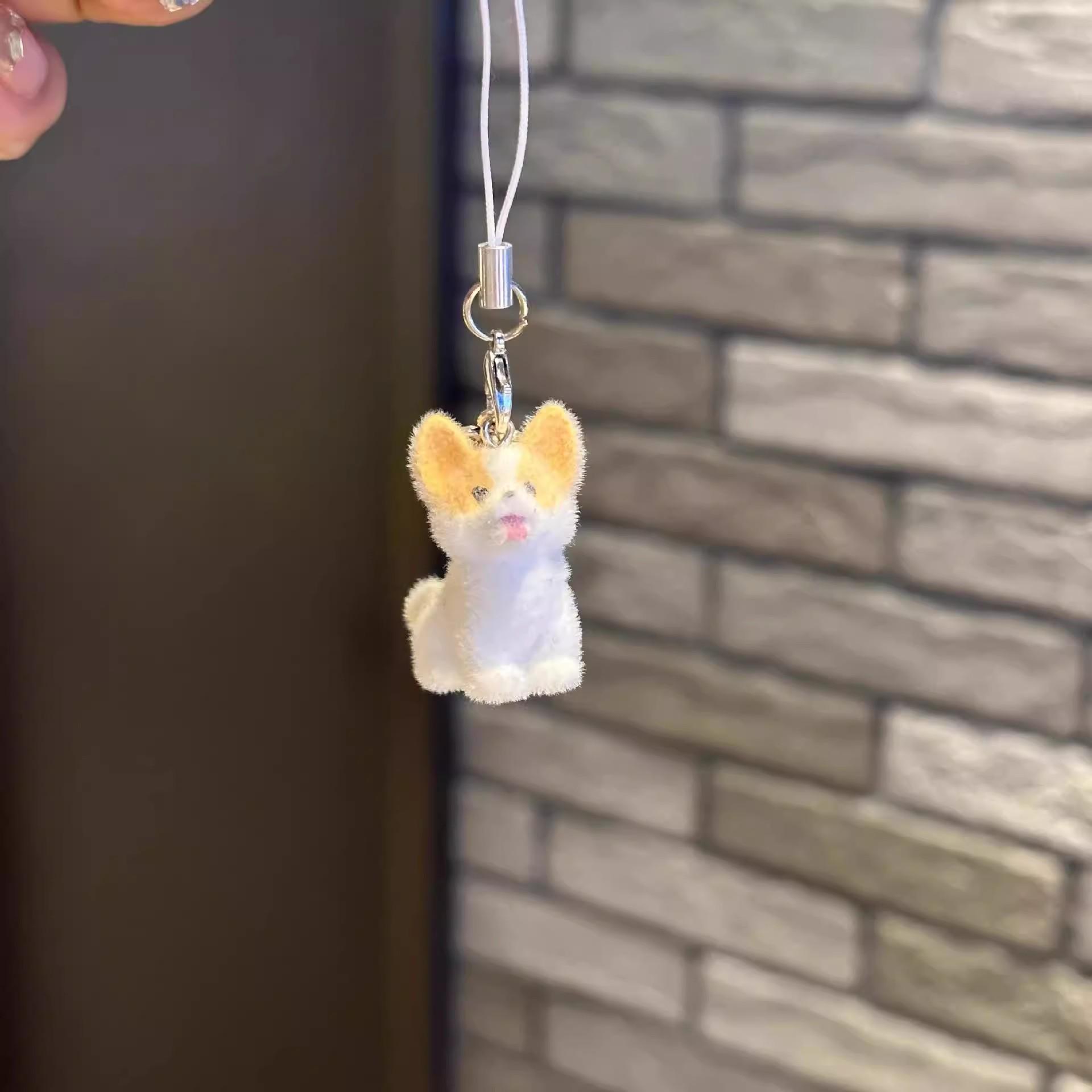 4pcs 3D Mini Cute Plush Dog Keychain Flocking Animal Pendants Phone Keyrings Lanyard Hanging Charm Bag Pendant Couple Key Chains
4pcs 3D Mini Cute Plush Dog Keychain Flocking Animal Pendants Phone Keyrings Lanyard Hanging Charm Bag Pendant Couple Key Chains