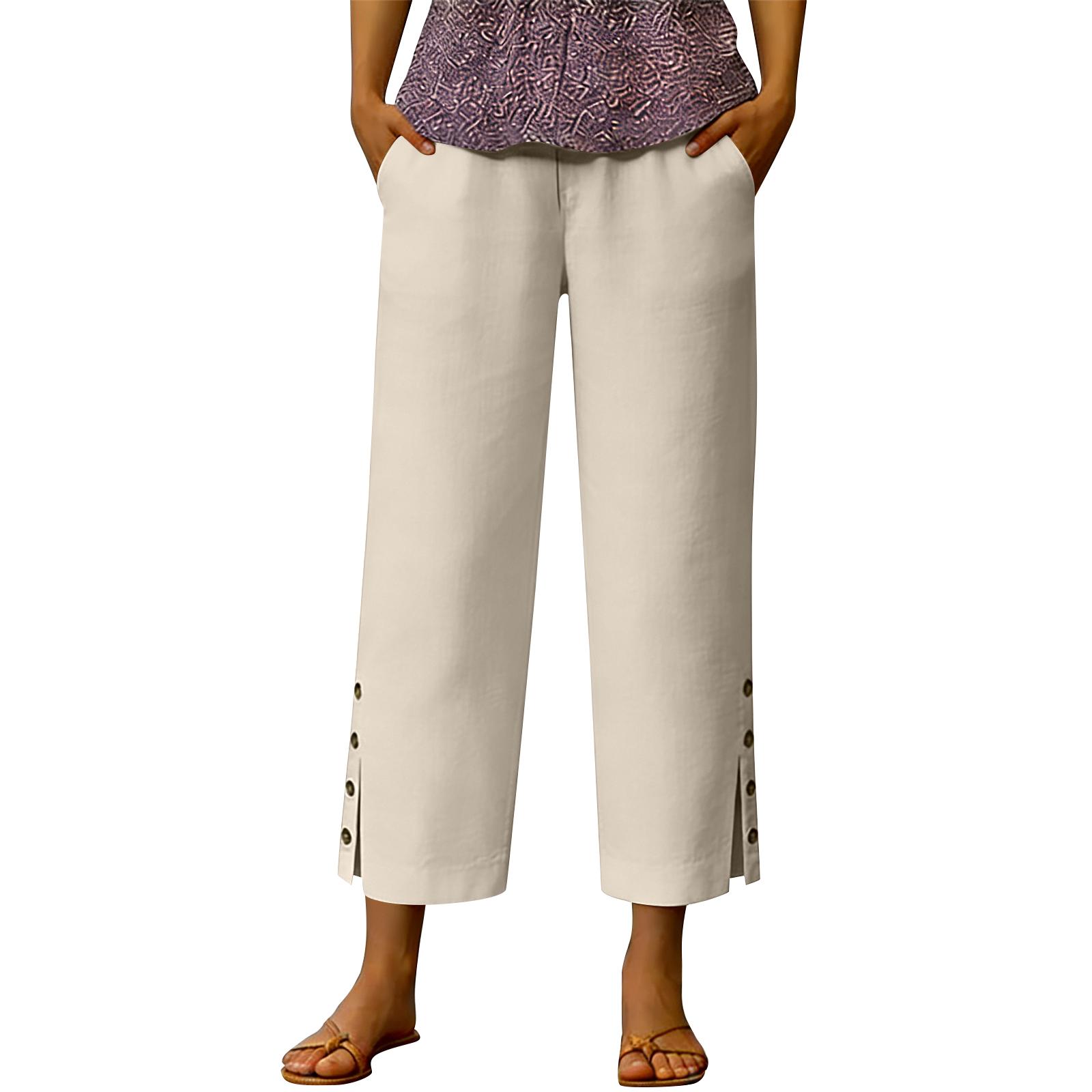 Women s Casual Fashion Cotton-Linen Blend Pants With Side Pockets XL хакі
Women s Casual Fashion Cotton-Linen Blend Pants With Side Pockets XL хакі