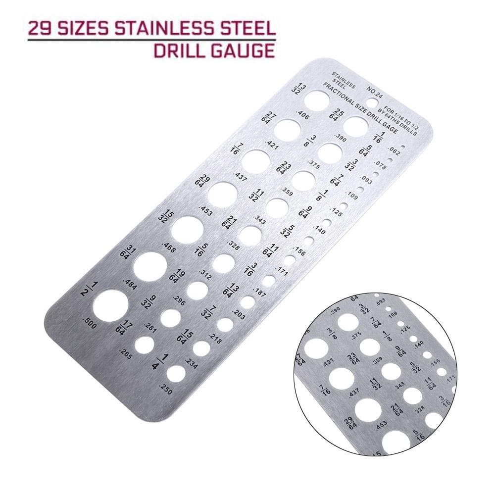 Bolt Wire Drill Template Bit Pattern Drill Bit Checker Plate Diameter Drill Gauge Measure Tool
Bolt Wire Drill Template Bit Pattern Drill Bit Checker Plate Diameter Drill Gauge Measure Tool