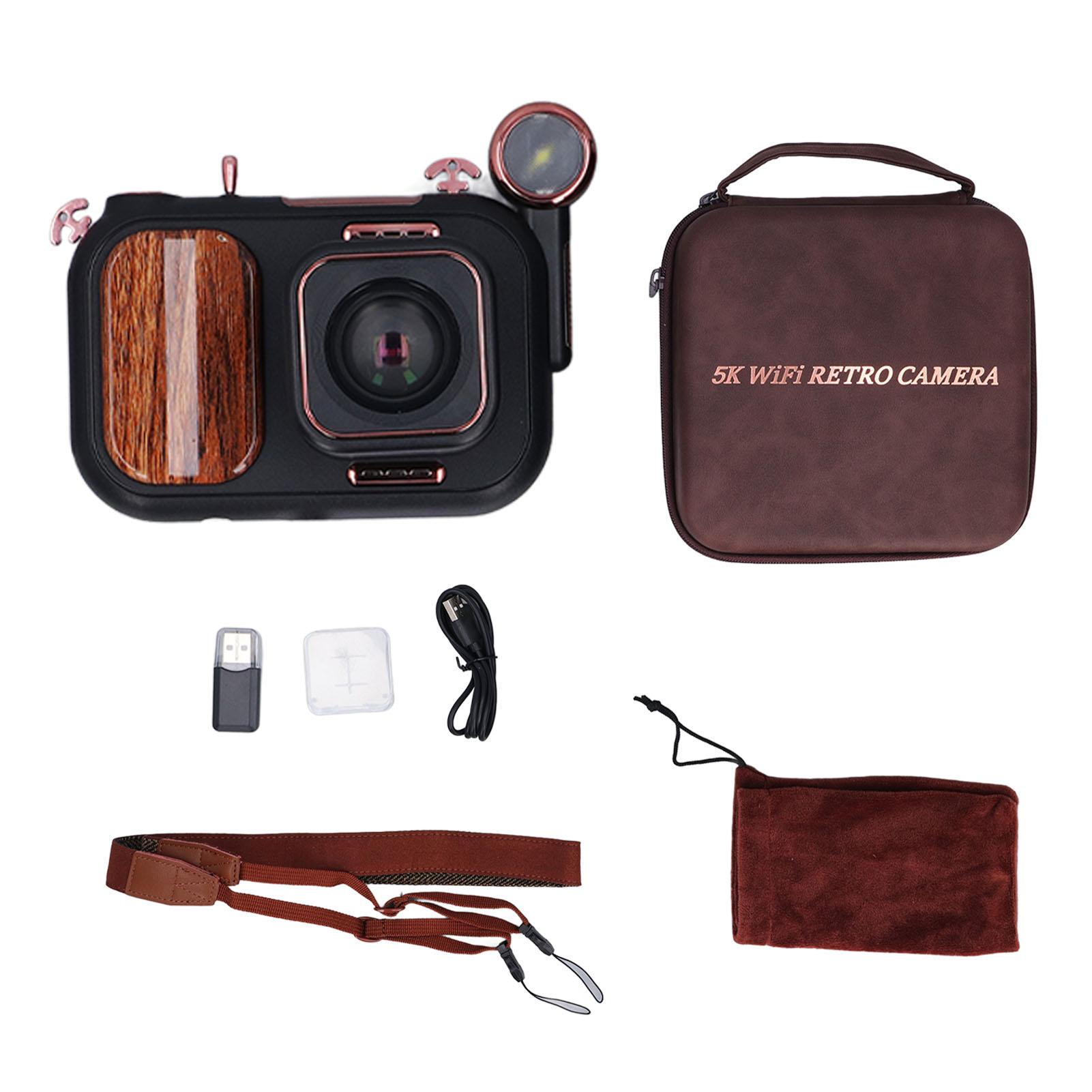 Retro Camera 96MP 5K 50x Digital Zoom WiFi Connection Type C Charging Digital Camera with 3.5in
Retro Camera 96MP 5K 50x Digital Zoom WiFi Connection Type C Charging Digital Camera with 3.5in